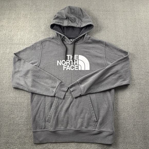 The North Face Hoodie Medium Gray Long Sleeve Sweatshirt Outdoor Casual Men's - Picture 1 of 14